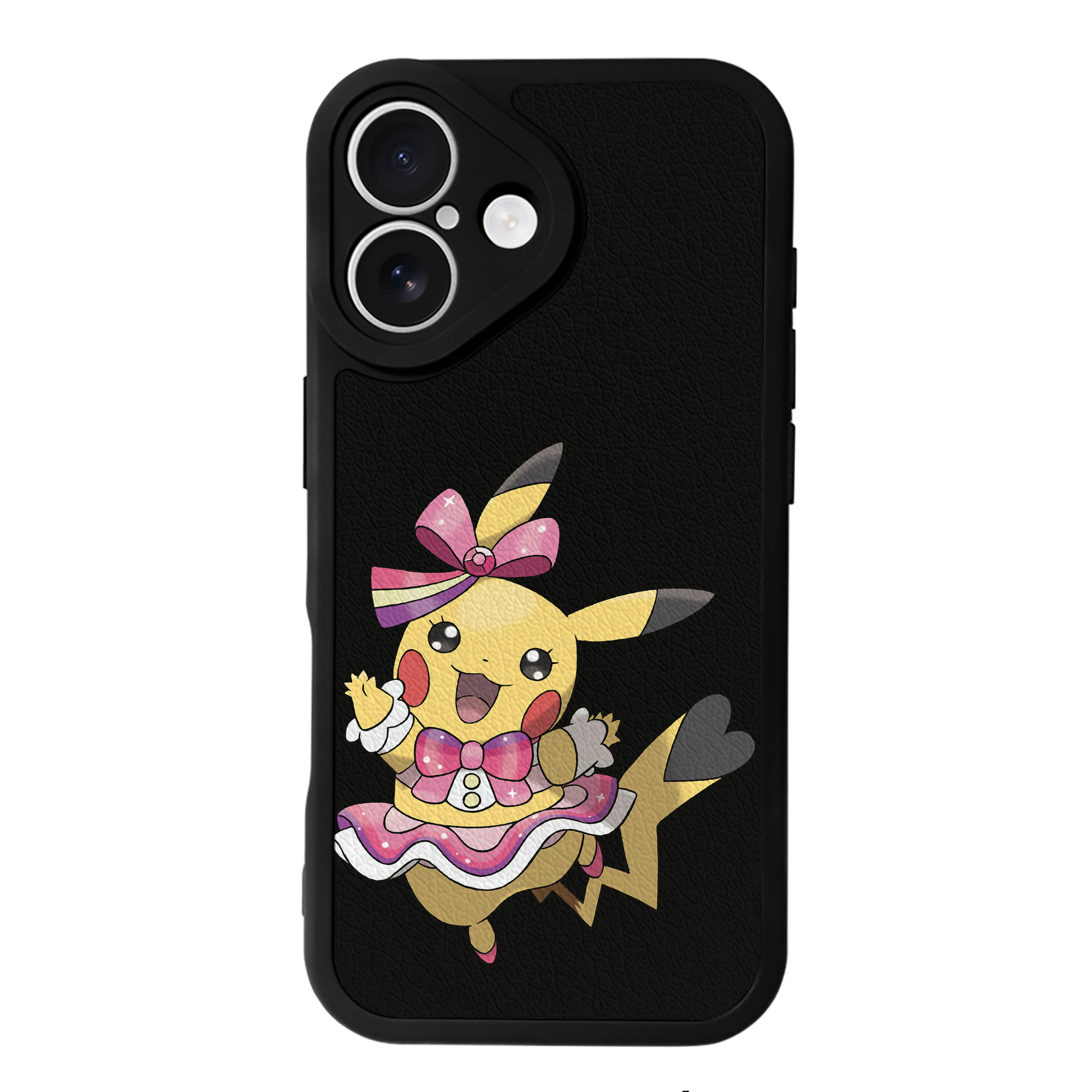 （画像用） ポケットモンスター Pokémon 【iPhone 16シリーズ対応】シリコンスマホケース（レザー調） 材質：シリコン